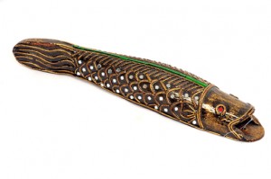 Very elaborate hand crafted fish from Thailand - 281